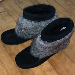 Soft Moc furry winter boots